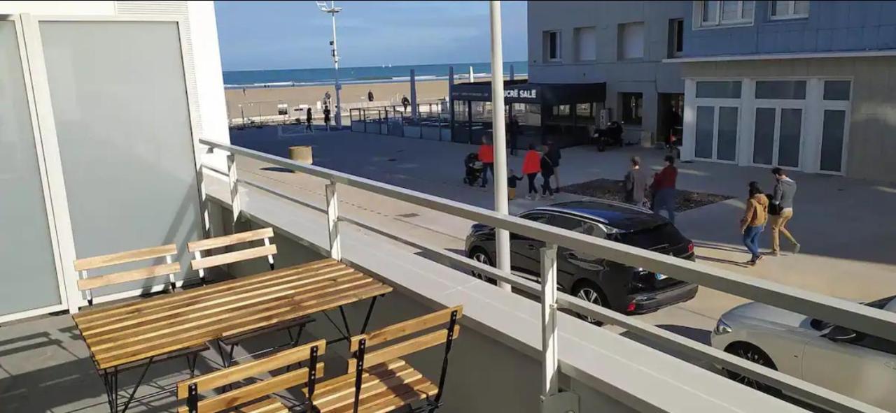 Bel Appt Neuf - Vue Mer - Terrasse - Parking Prive Duinkerke Buitenkant foto